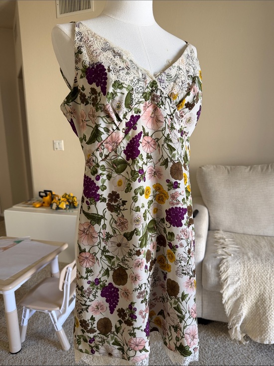 FARM Rio Dresses & Skirts - FARM Rio Slip Dress 100% Silk with Floral Print